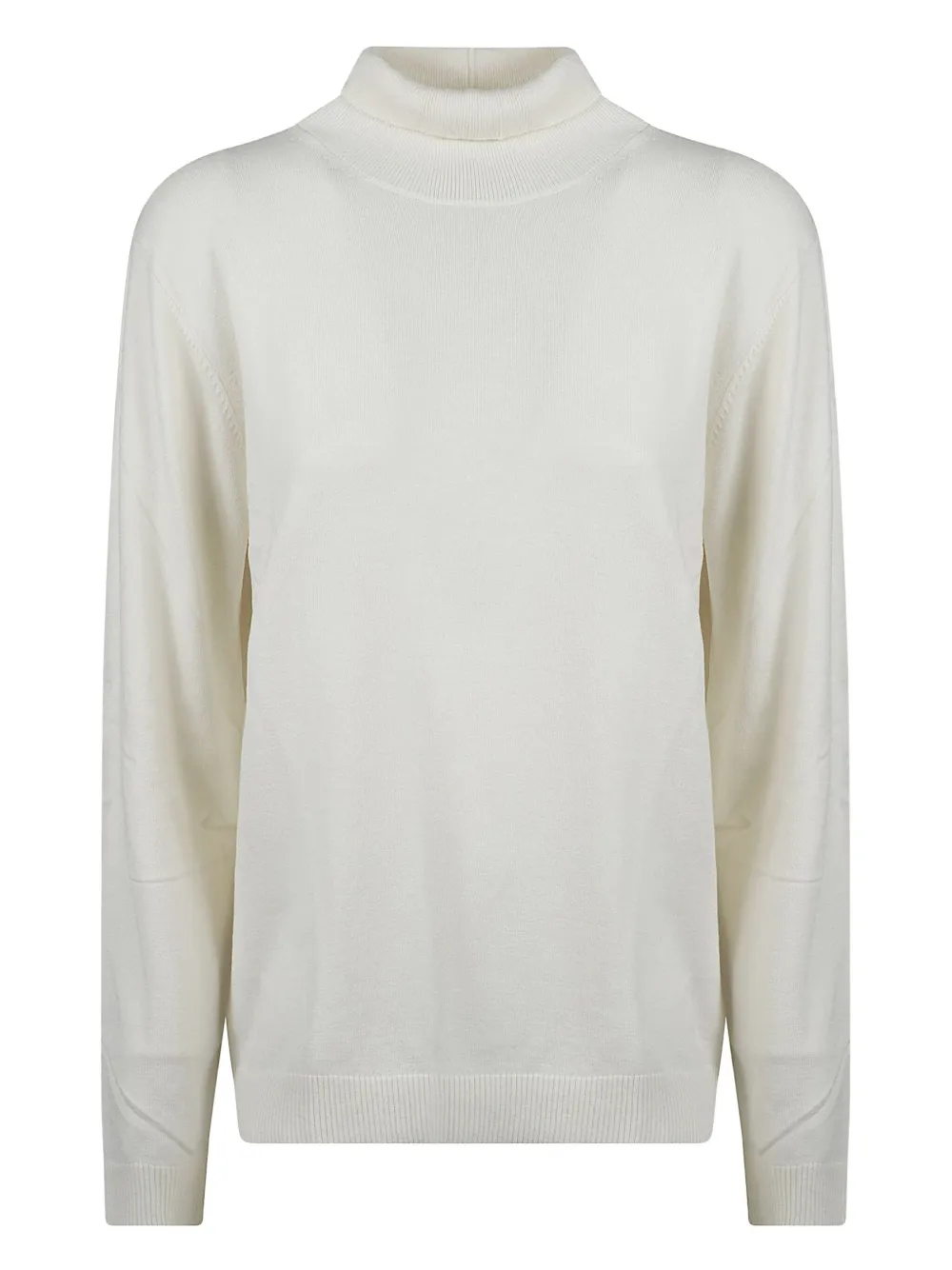 Weekend Max Mara Turtleneck Long-sleeves Sweater In White