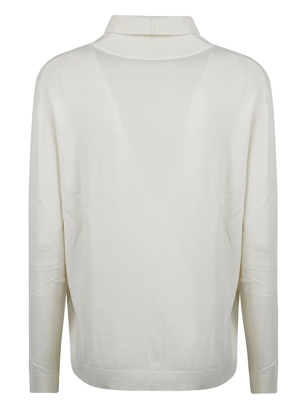 Weekend Max Mara Turtleneck Long-sleeves Sweater In White