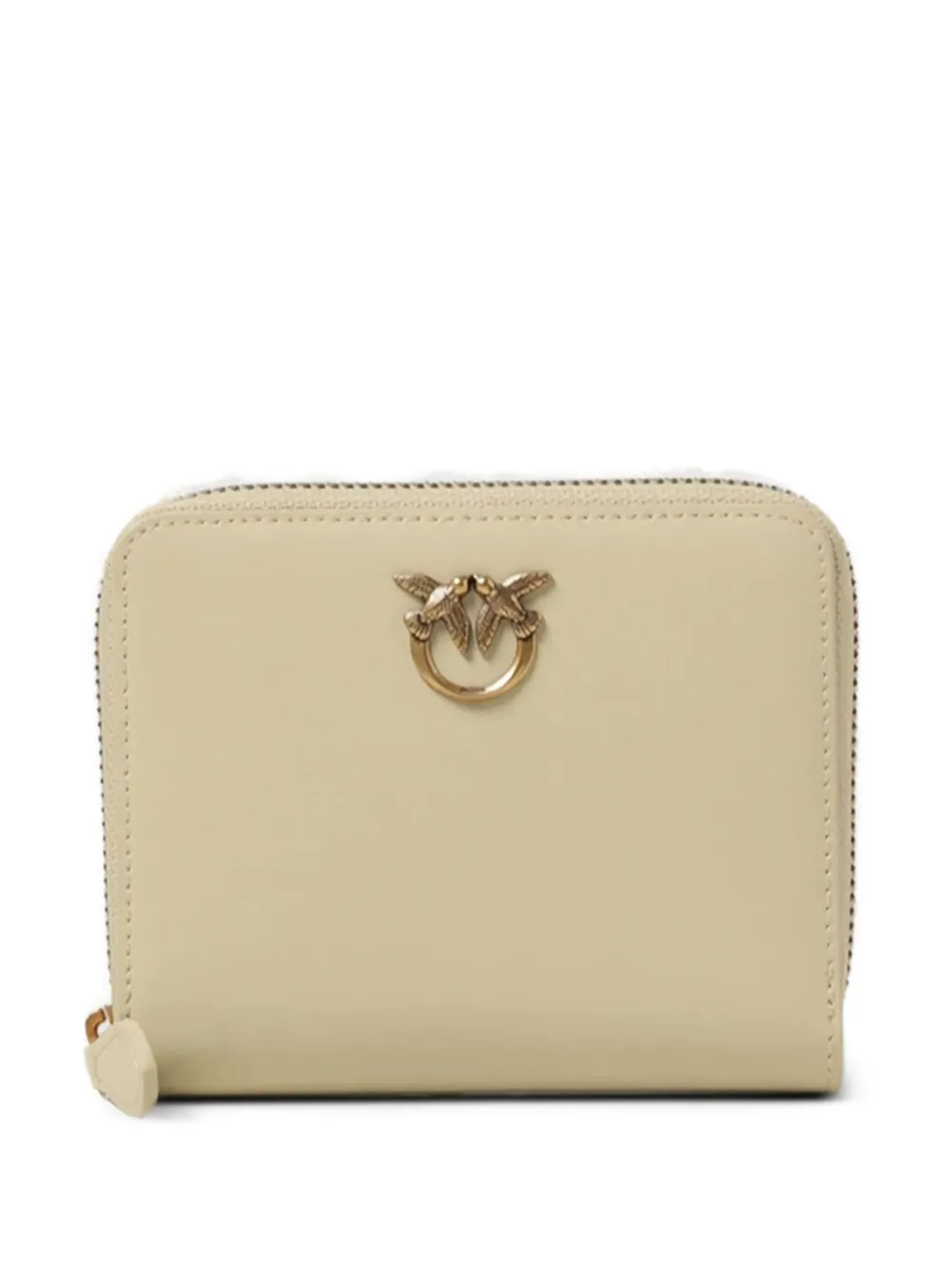PINKO Love Birds zip wallet - Toni neutri