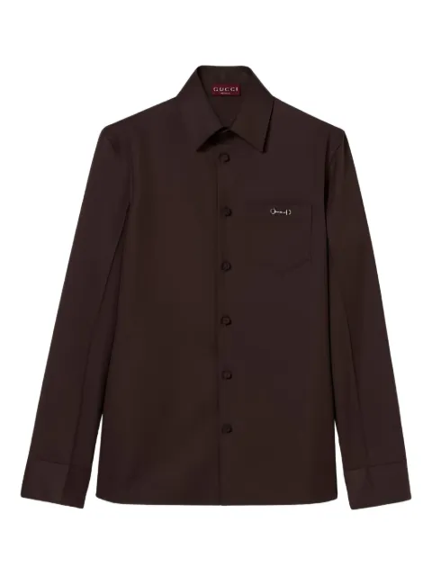 Gucci pocket embellishment shirt