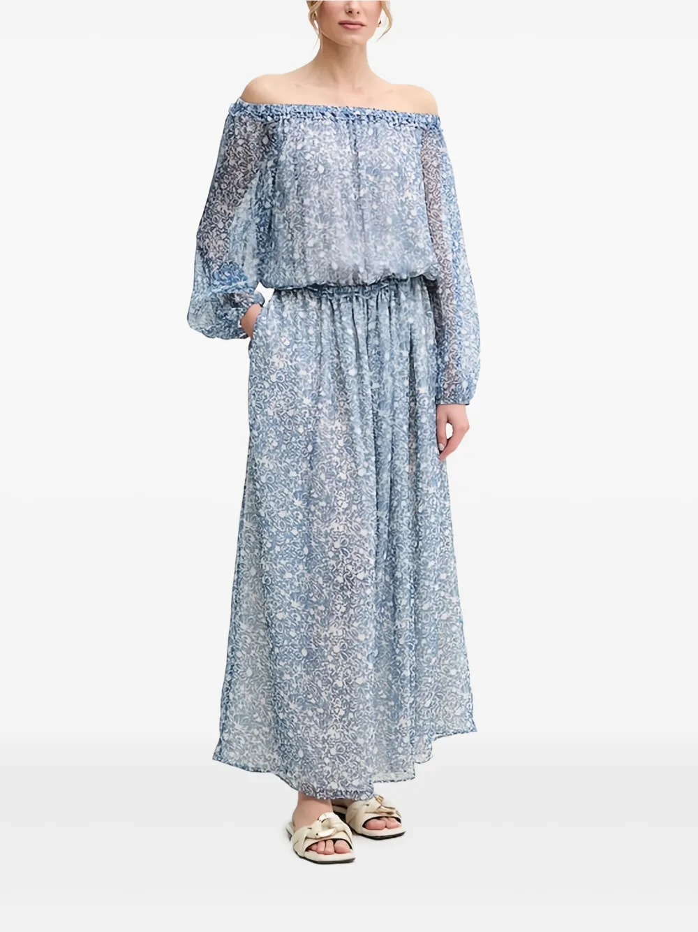 Weekend Max Mara robe fleurie à épaules dénudées | Robes de jour | Image 2