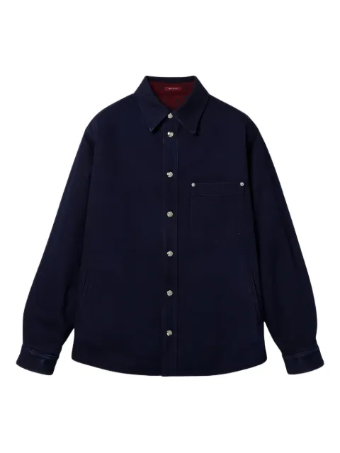 Gucci reversible denim flannel shirt