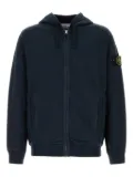 Stone Island hooded zip-up sweatshirt - Blue
