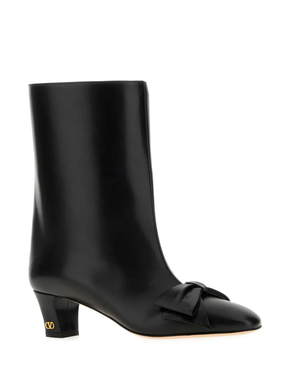 Valentino Garavani 50mm Bowow leather ankle boots Black