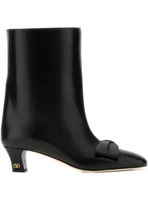 Valentino Garavani 50mm Bowow leather ankle boots