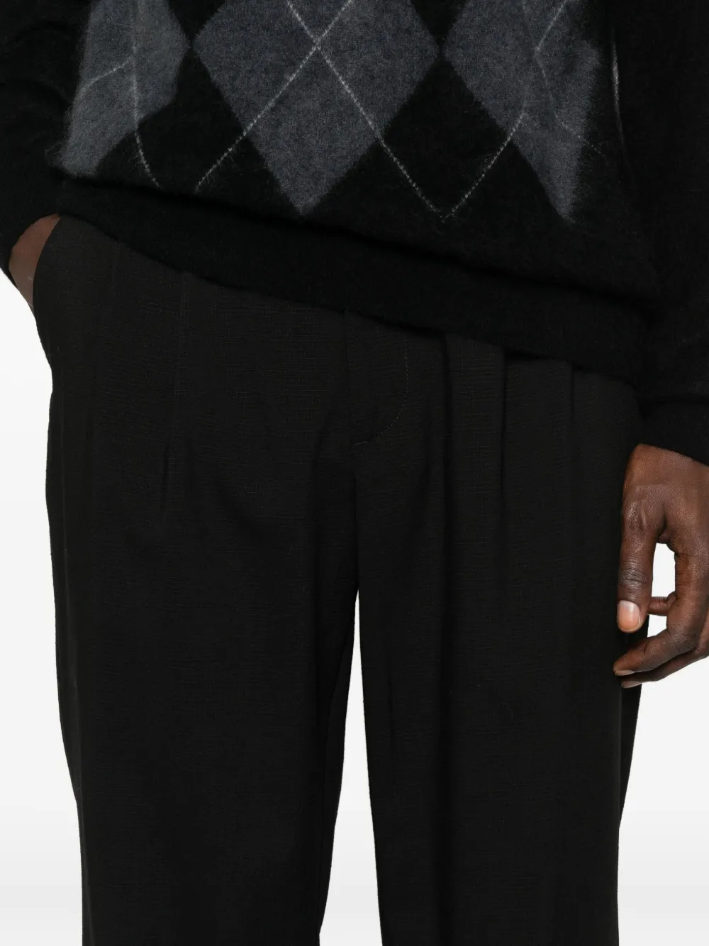 Barena Venezia Pleated-front Tailored Trousers In Black