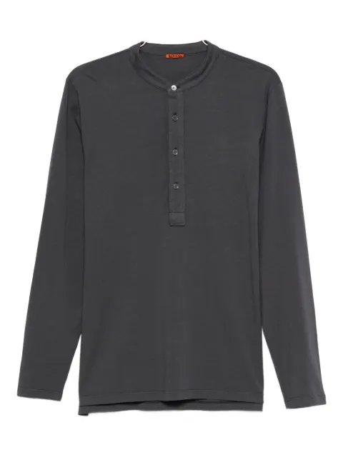 Barena playera manga larga con cuello henley