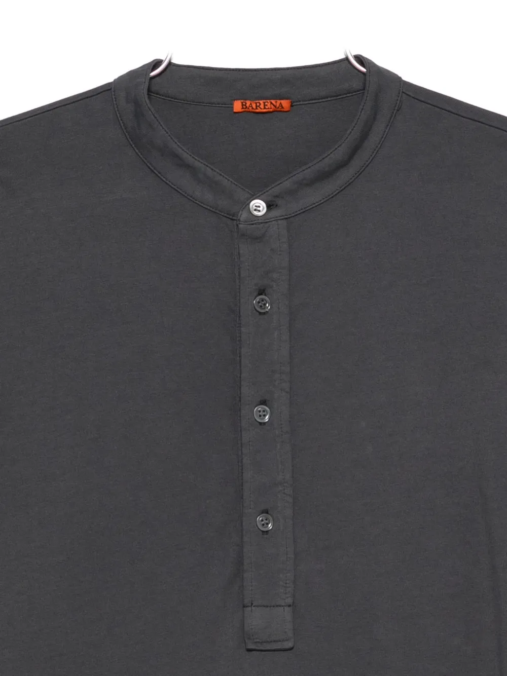 Barena Venezia Henley-neck Long-sleeve T-shirt In Gray