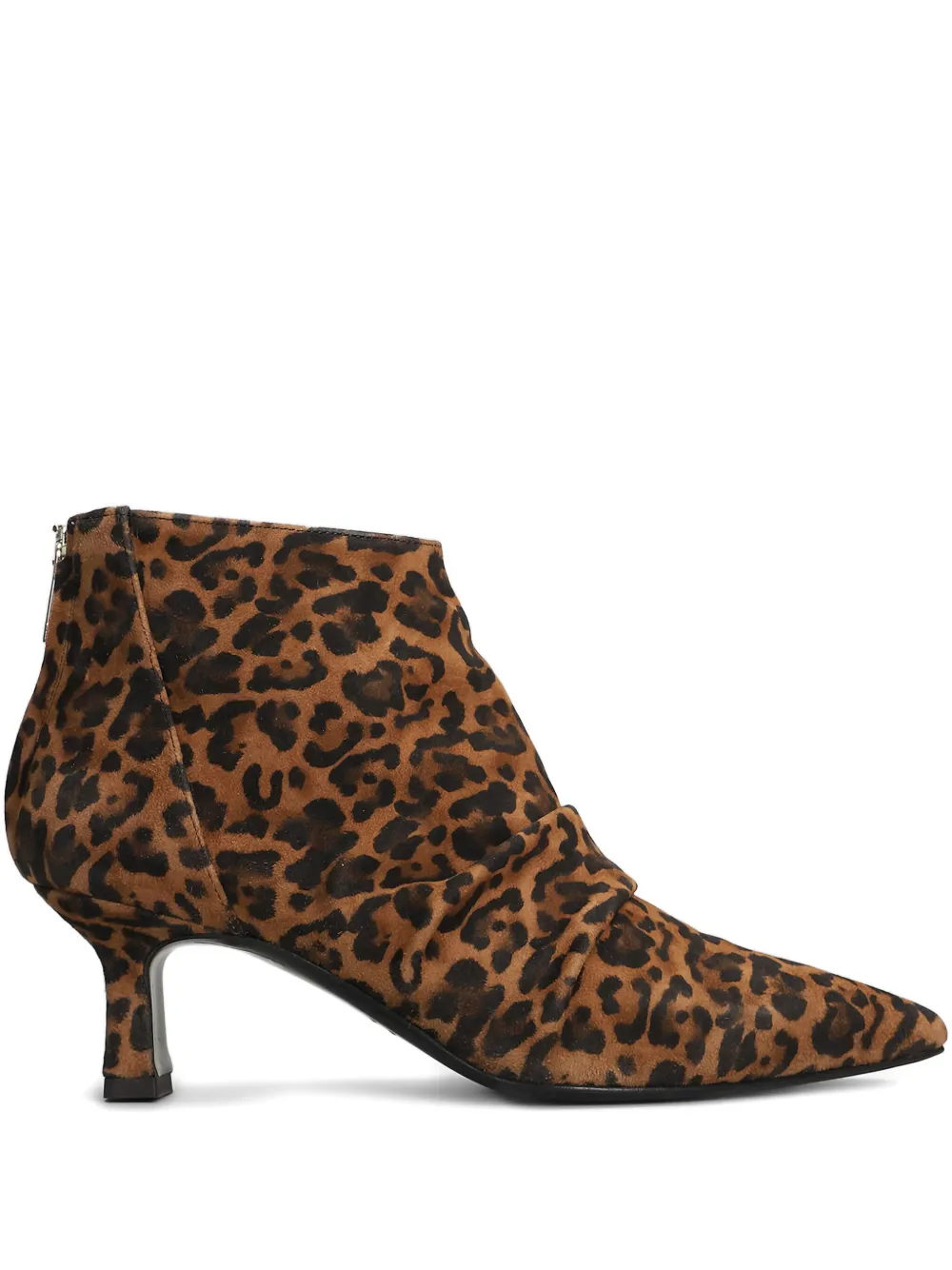 The Seller leopard-print ruched boots Brown
