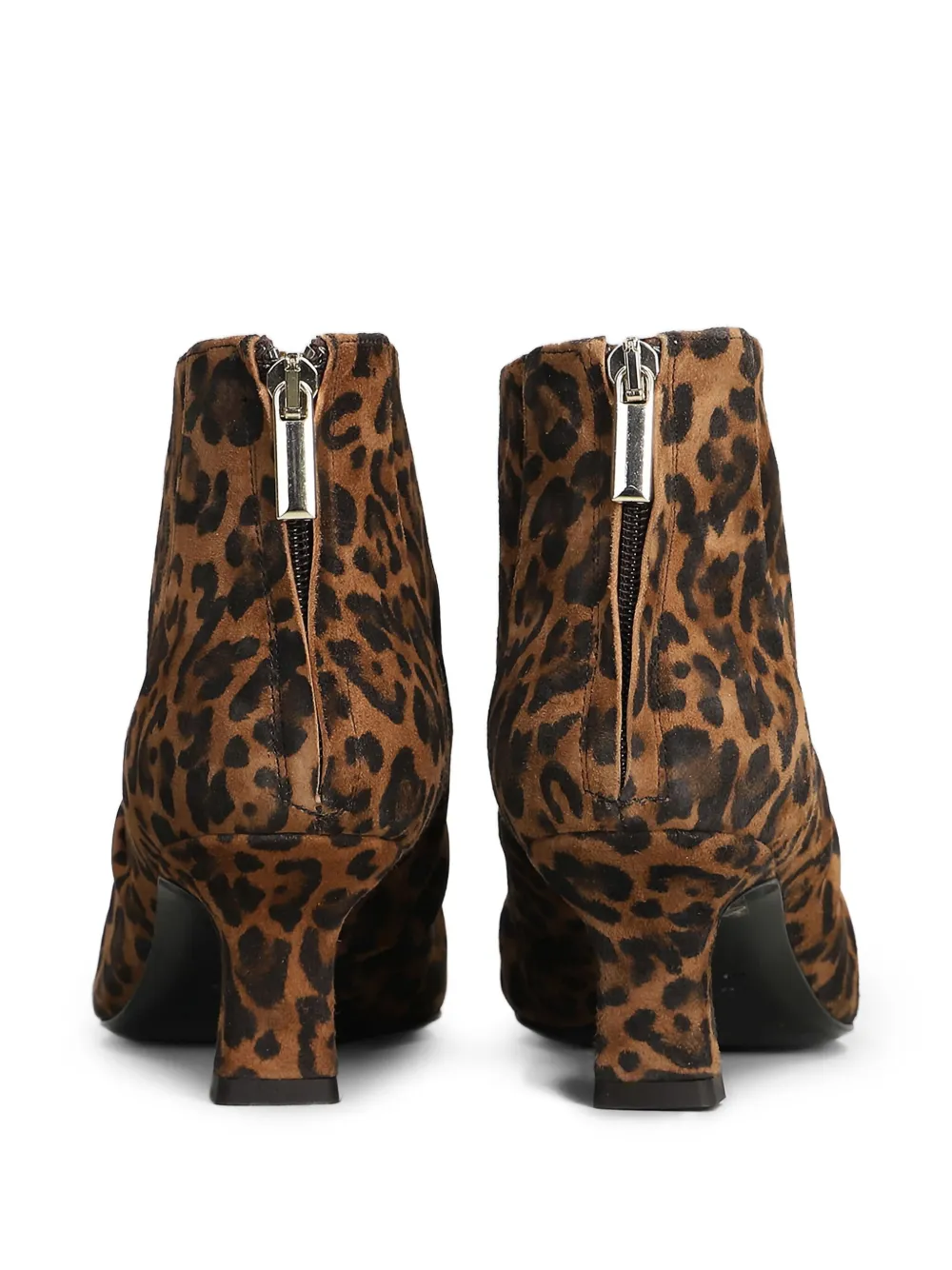 The Seller leopard-print ruched boots Brown
