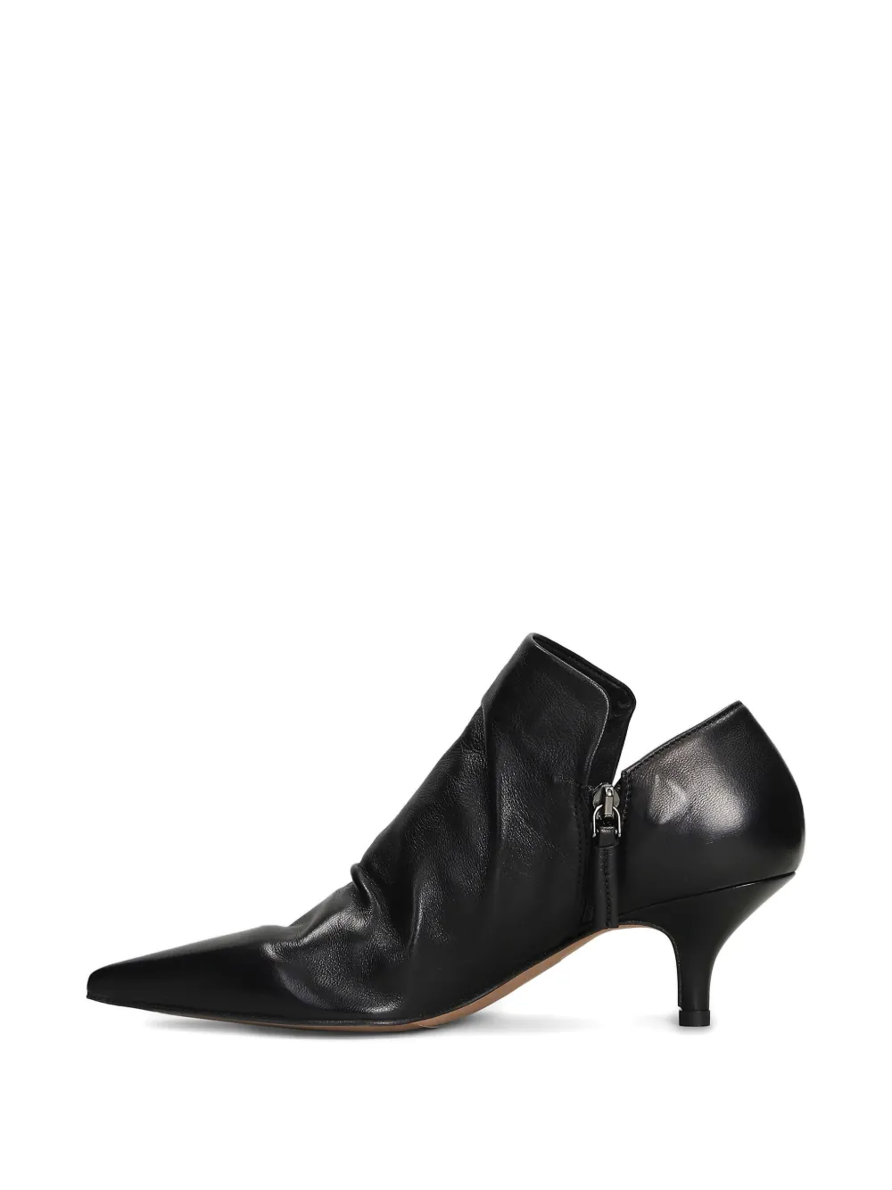The Seller pointed-toe zipped ankle boots Black
