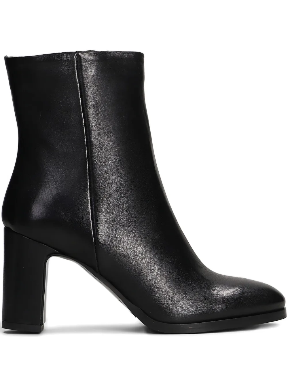 Julie Dee block-heel zipped ankle boots Black