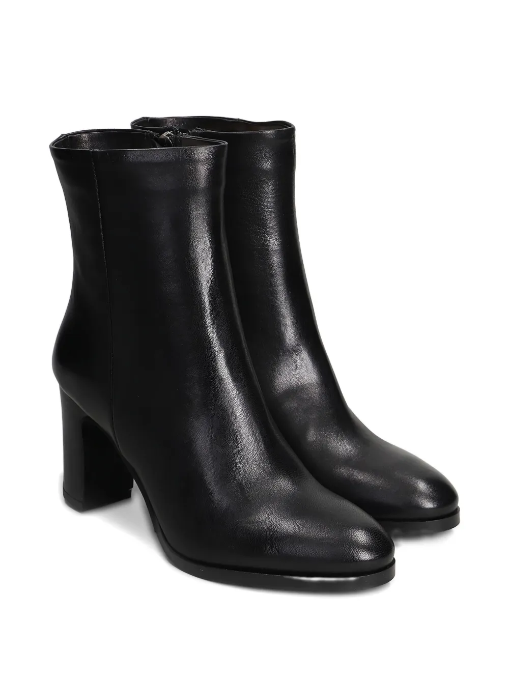 Julie Dee block-heel zipped ankle boots Black