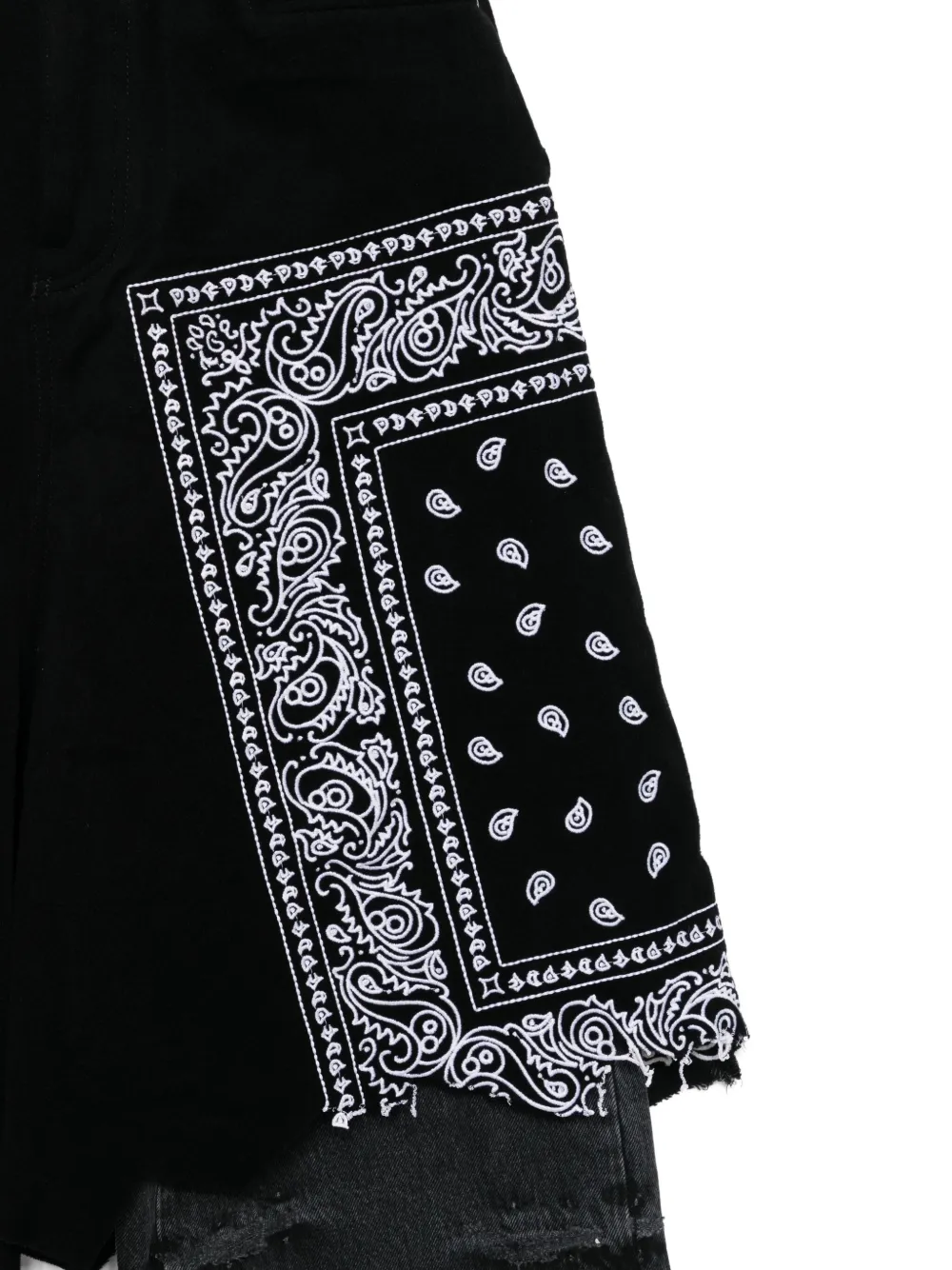 PDF Jeans met bandana vlak Zwart