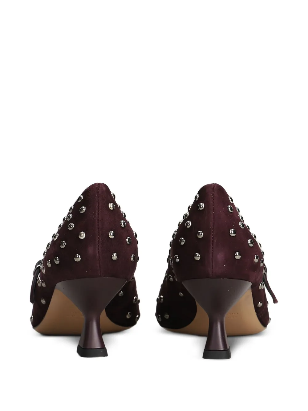 The Seller Pumps met puntige neus en studs Rood