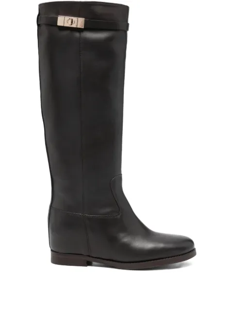 Julie Dee buckle strap boots