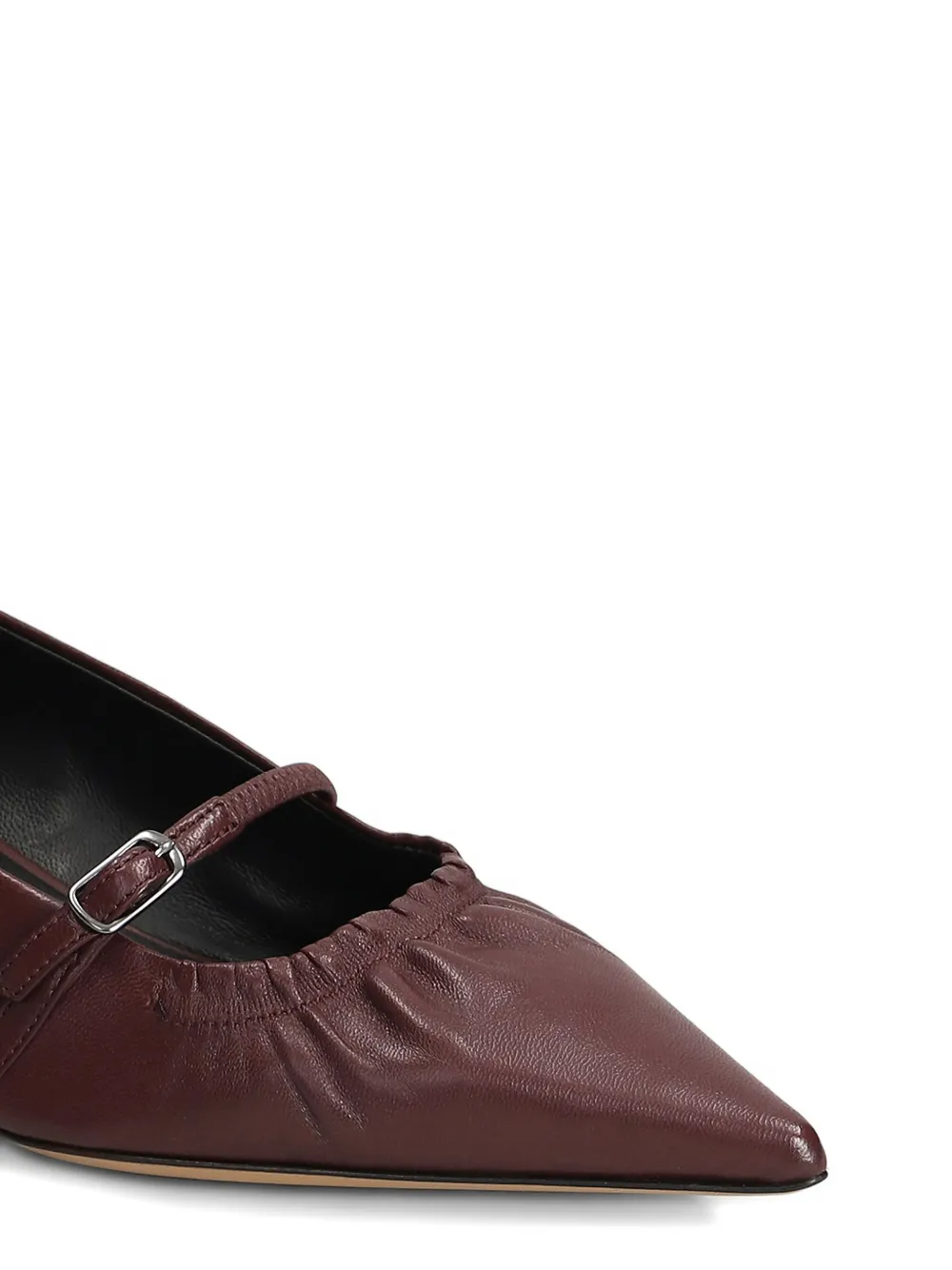 The Seller Pumps In Bordeaux Leather In Red
