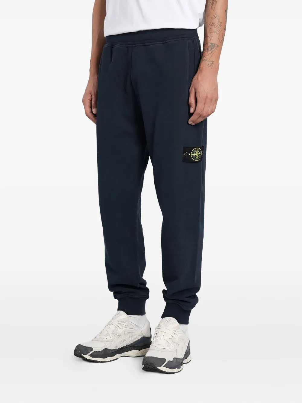 Stone Island Trainingsbroek met logopatch Blauw