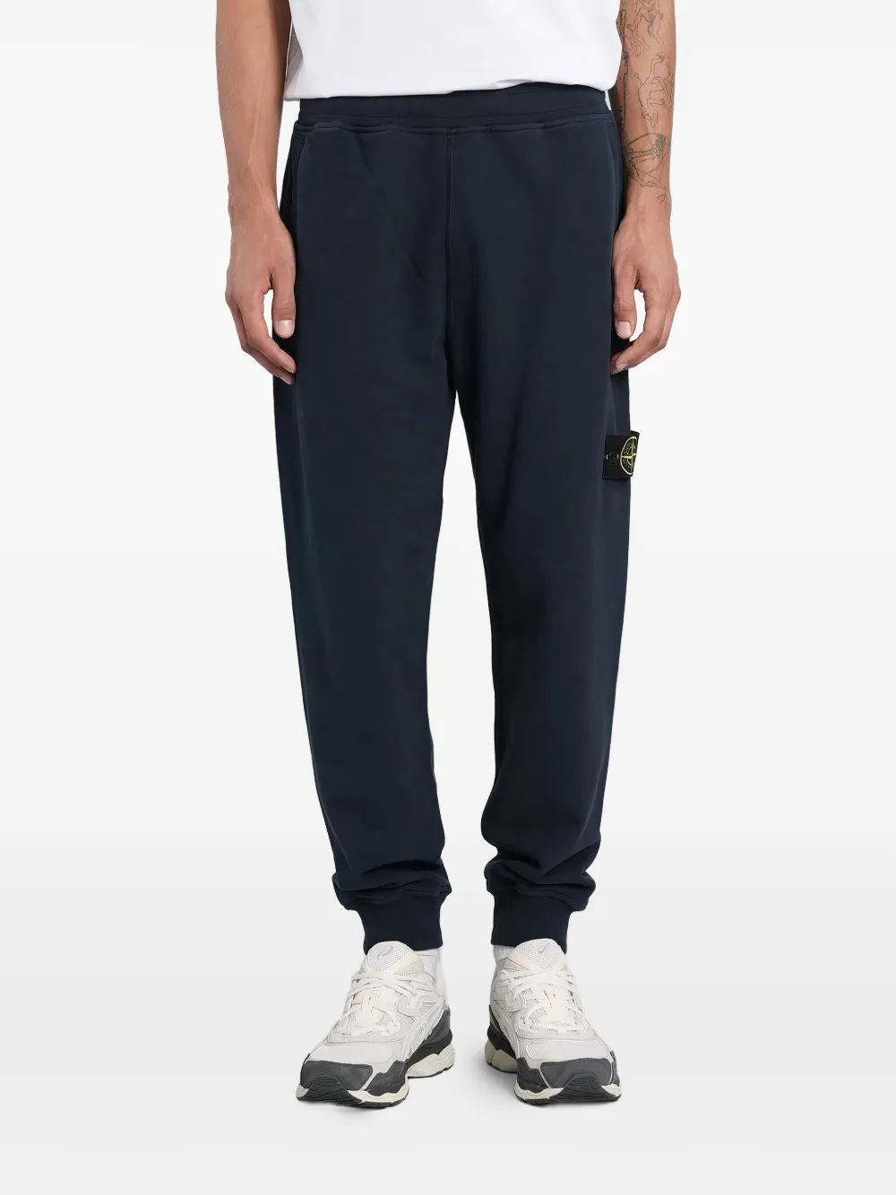 Stone Island ロゴパッチ トラックパンツ - ブルー Stone Island ロゴパッチ トラックパンツ - ブルー