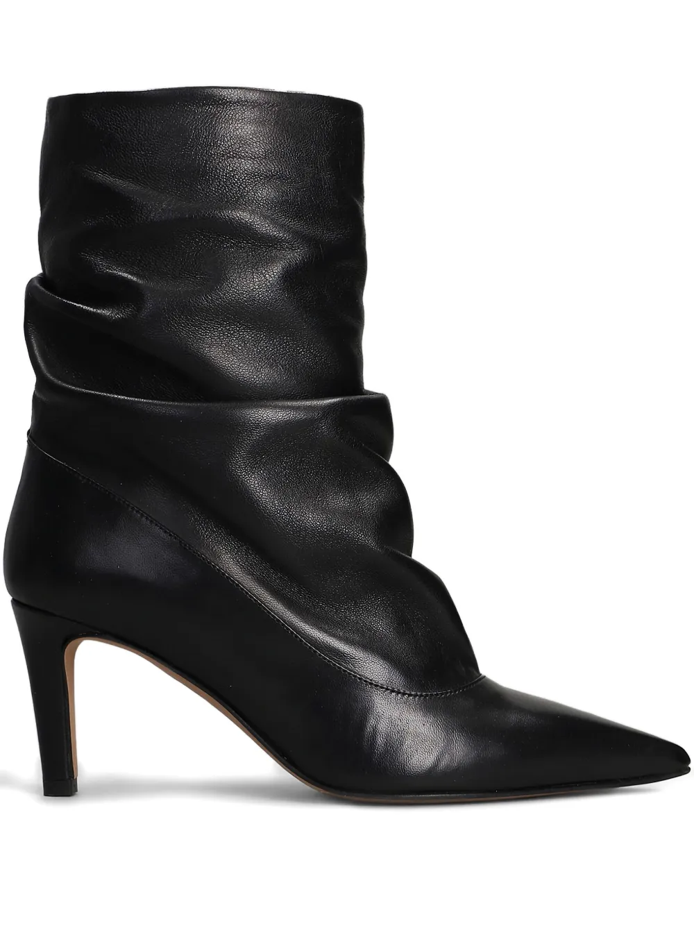 The Seller slouch-leg pointed-toe boots Black
