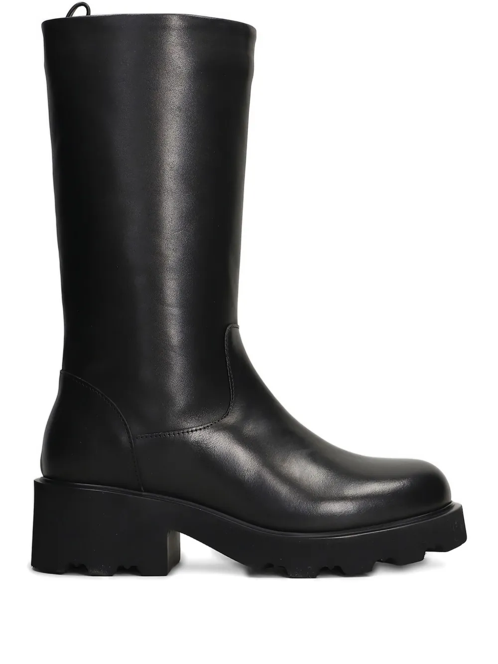 Julie Dee mid-calf leather boots Black
