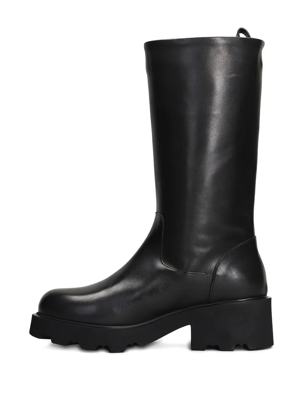 Julie Dee mid-calf leather boots Black