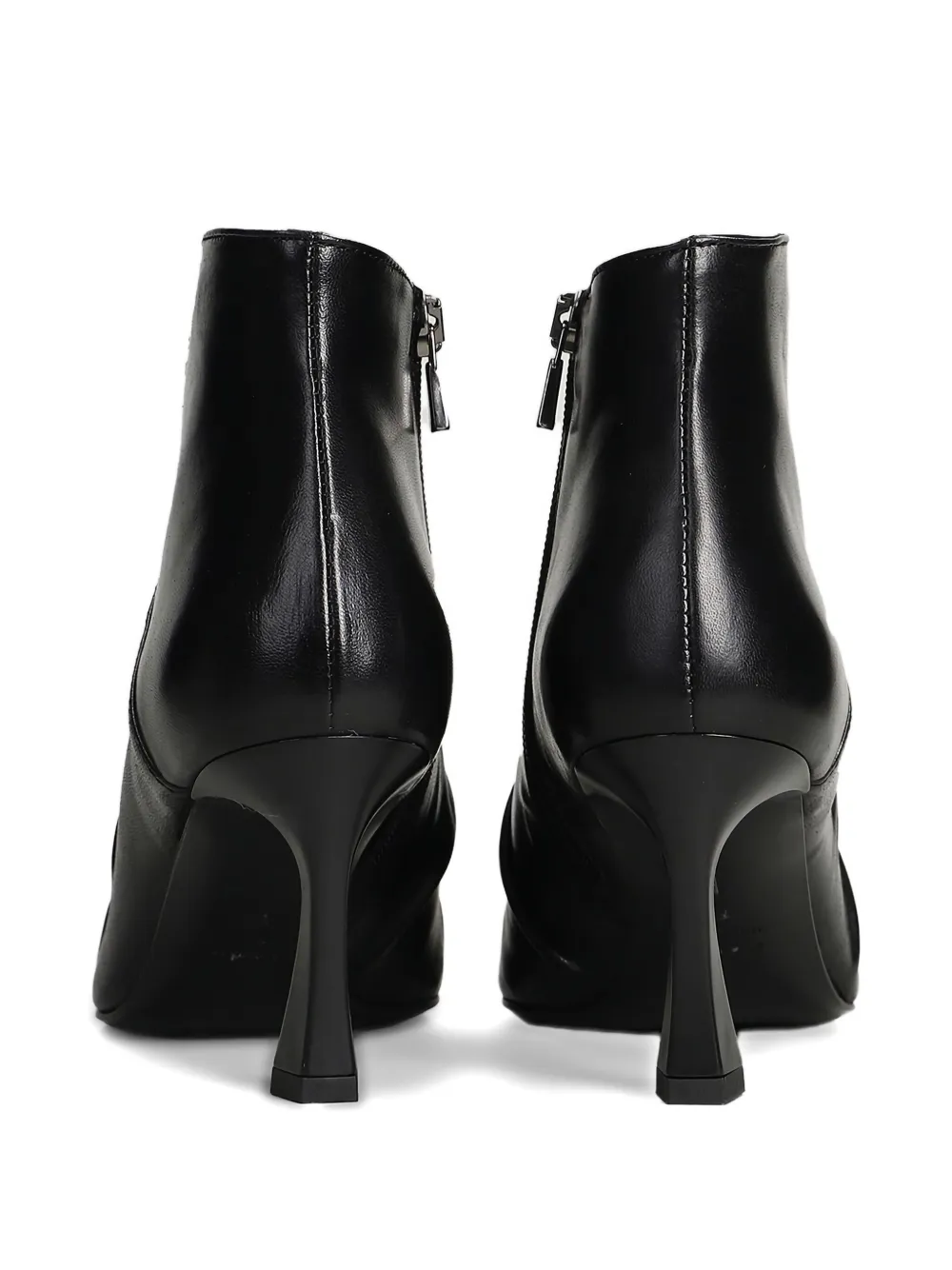 The Seller 80mm ruched pointed-toe ankle boots Black