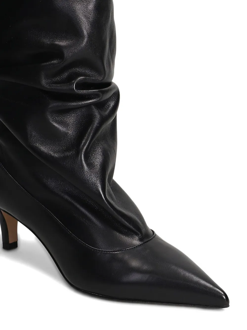 The Seller pointed-toe leather boots Black