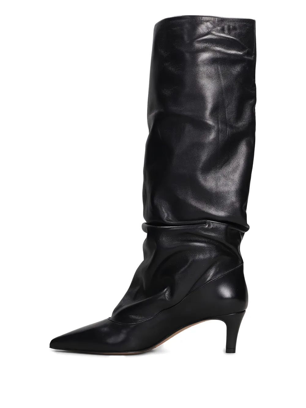 The Seller pointed-toe leather boots Black