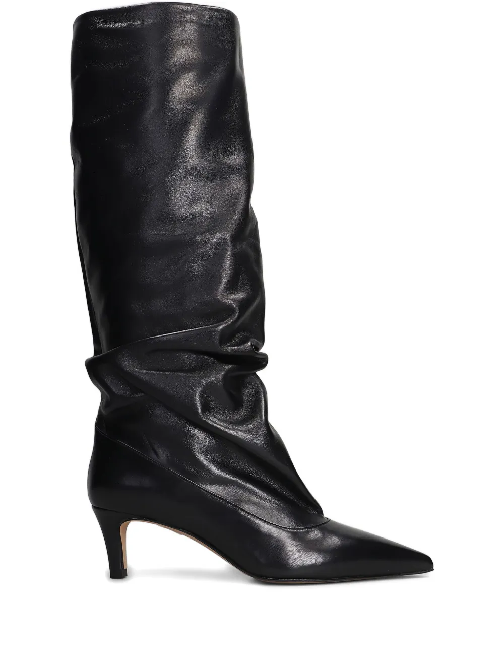 The Seller pointed-toe leather boots Black
