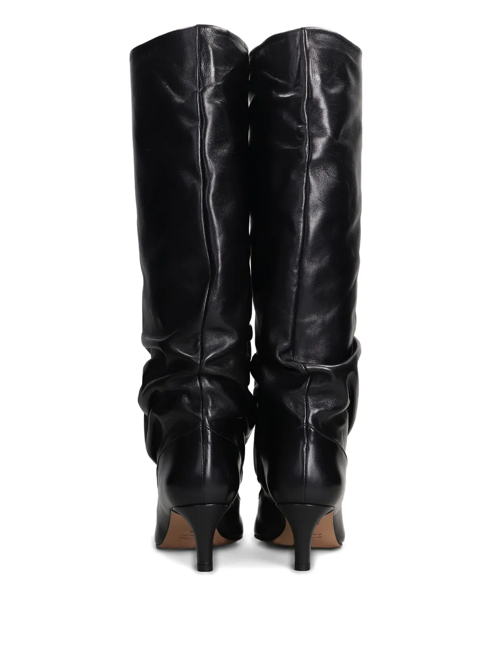The Seller pointed-toe leather boots Black