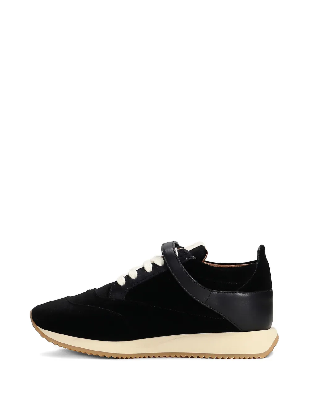 Giuseppe Zanotti buckle-fastening velvet sneakers Black