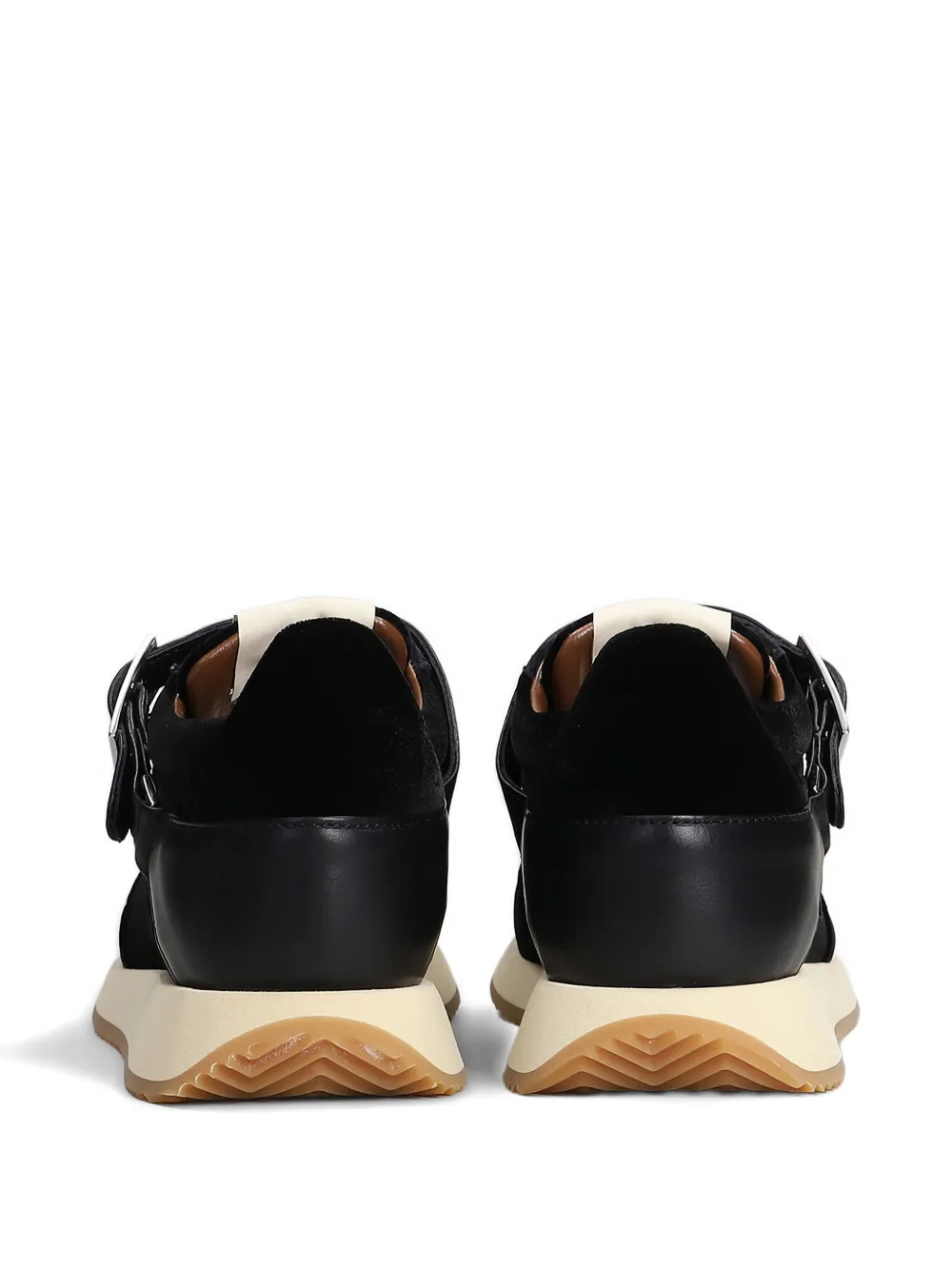 Giuseppe Zanotti buckle-fastening velvet sneakers Black