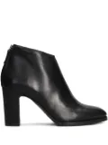 Julie Dee zip-detail block-heel ankle boots - Black