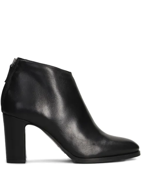 Julie Dee zip-detail block-heel ankle boots