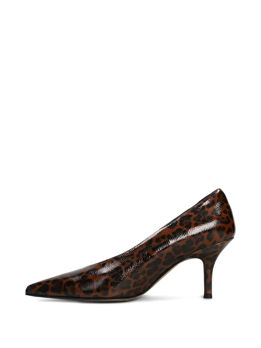 The Seller Pumps In Animalier Leather In Brown