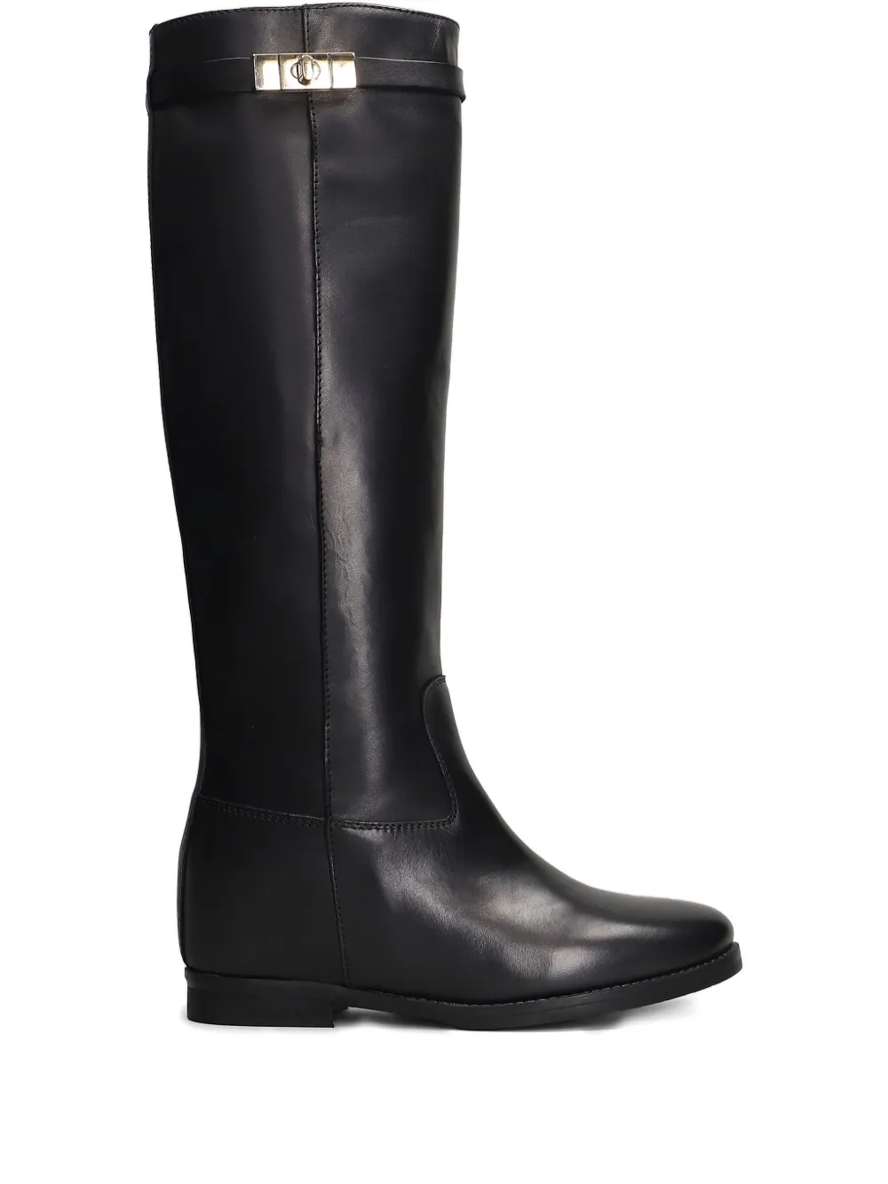 Julie Dee buckle-fastening leather boots Black