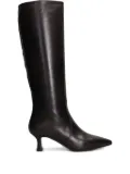 Julie Dee leather pointed-toe knee-high boots - Brown