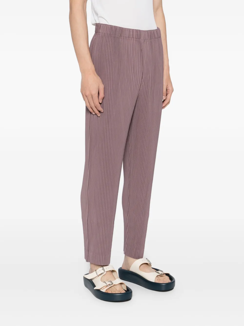 Homme Plissé Issey Miyake Geplooide broek Paars