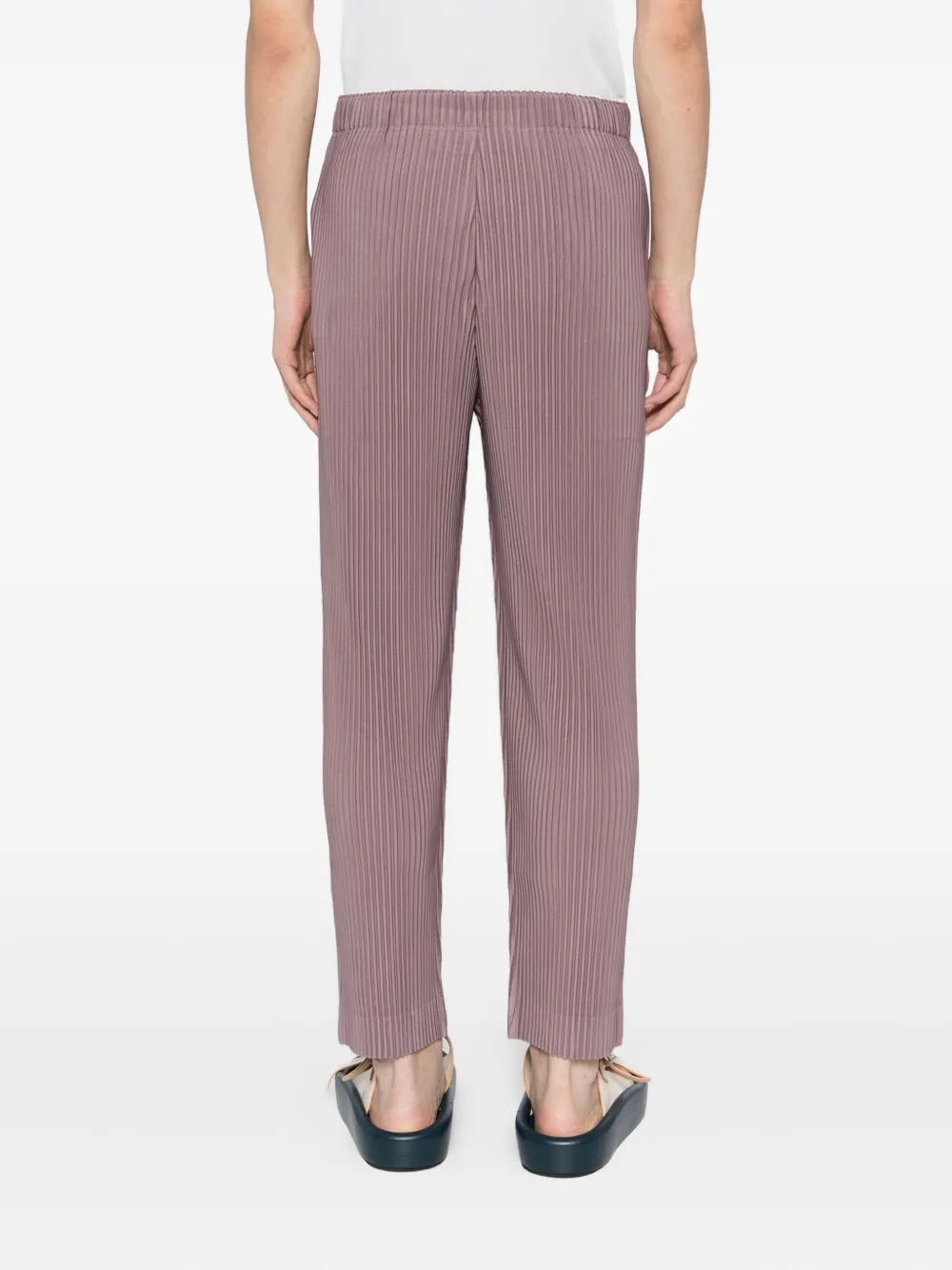 Homme Plissé Issey Miyake Geplooide broek Paars