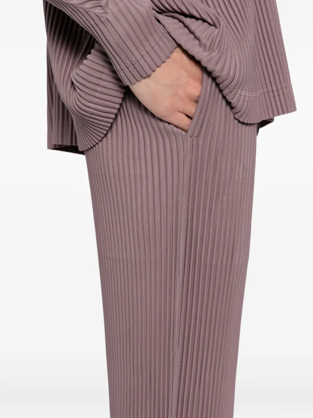 Homme Plissé Issey Miyake Geplooide broek Paars