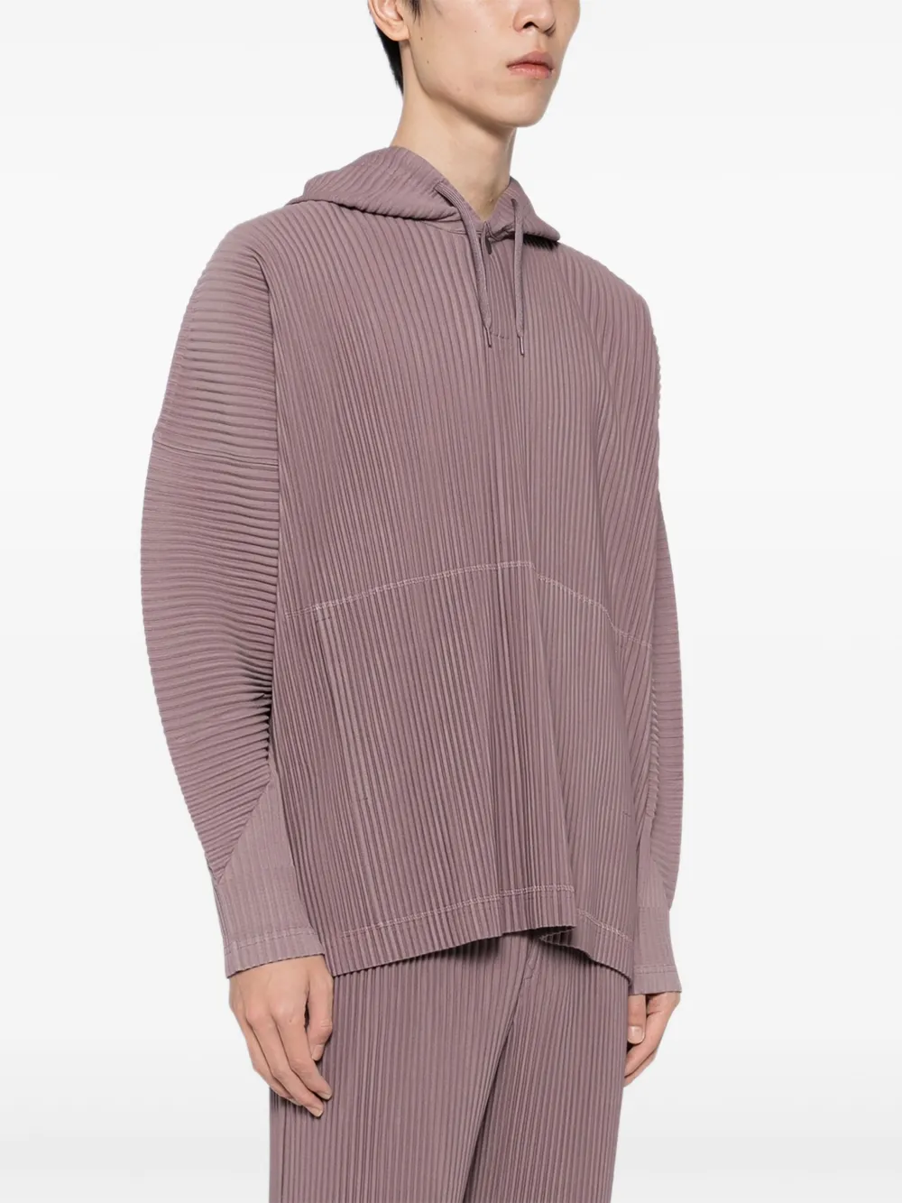 Homme Plissé Issey Miyake Geplooide hoodie Paars