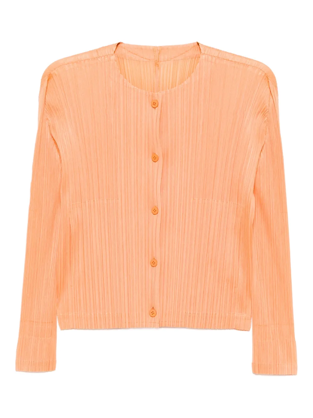 Pleats Please Issey Miyake MC August pleated shirt | Orange | Image 1