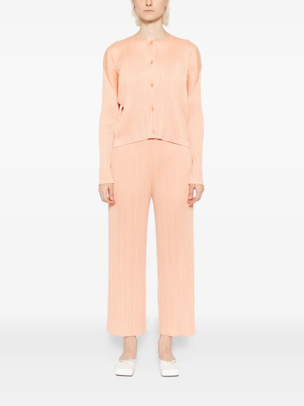 Pleats Please Issey Miyake MC August broek - Oranje
