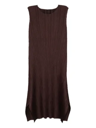 Pleats Please Issey Miyake Mc-July Dress | Brown | FARFETCH