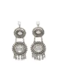 Ermanno Scervino crystal-embellished chandelier earrings - Silver