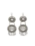 Ermanno Scervino crystal-embellished chandelier earrings - Silver