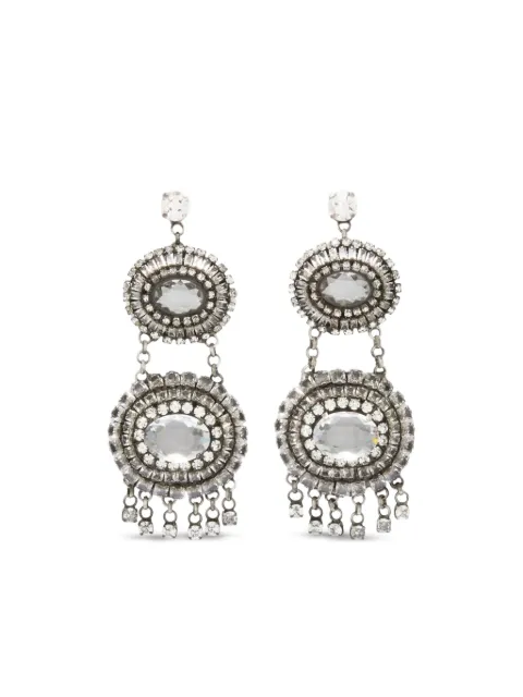 Ermanno Scervino crystal-embellished chandelier earrings