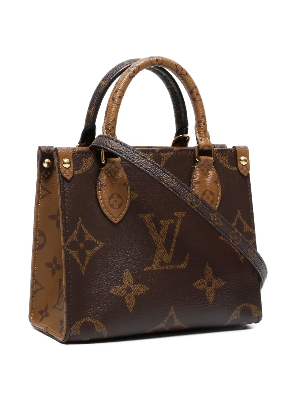 Pre-owned Louis Vuitton 2020s Onthego Bb Tote Bag In Brown