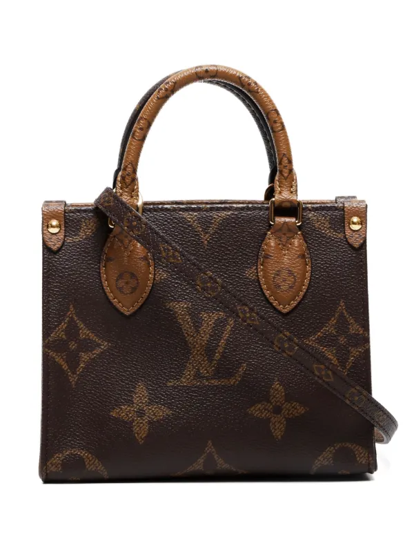 Louis Vuitton Pre-Owned 2020s OnTheGo BB Tote Bag | Brown | FARFETCH Louis Vuitton Pre-Owned 2020s OnTheGo BB Tote Bag | Brown | FARFETCH